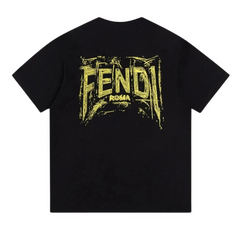 Fendi Roma T-Shirt Black & Yellow