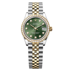 Rolex Datejust 31 Stainless Steel & 18K Yellow & Diamonds Gold Watch