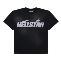 Hellstar Classic Glitter Logo T-Shirt Black
