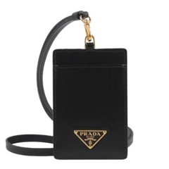 Prada Necklace Cardholder Black