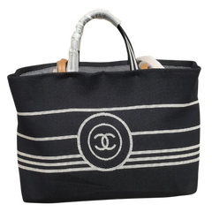 Chanel Denim Large Shopping Bag Blue