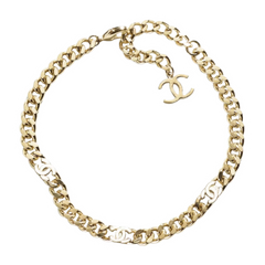 Chanel Metall Choker Necklace Gold