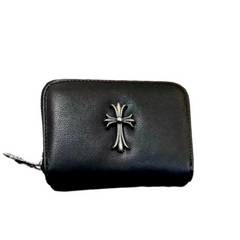 Chrome Hearts Leather Wallet Black