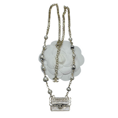 Chanel Pearl On Steel Necklace