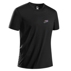Nike Running Purple Icon T-Shirt Black