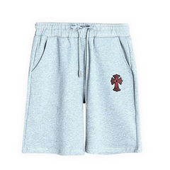 Chrome Hearts Red Cross Shorts Grey