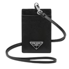 Prada Necklace Cardholder Black