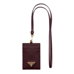 Prada Necklace Cardholder Brown