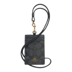 Coach COACH Coated Canvas Signature ID Lanyard