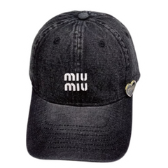 Miu Miu Jeans Hat Black