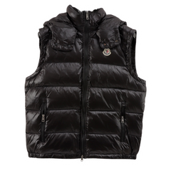 Moncler Hooded Vest Black