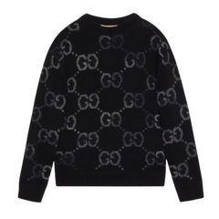 Gucci Wool Monogramm Sweater Black