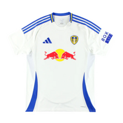 Leeds United Red Bull Jersey White & Blue
