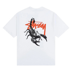 Stussy Scorpio T-Shirt White & Red