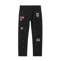 Amiri Ripped Skinny Jeans Black