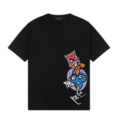 Louis Vuitton Cartoon Print T-Shirt Black