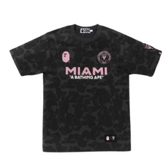Bape x Inter Miami T-Shirt Black & Pink
