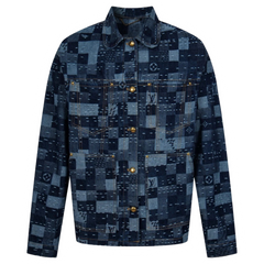 Louis Vuitton Monogramm Jeans Jacket Blue