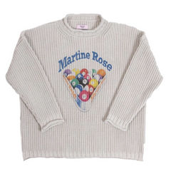 Martin Rose Billiard Knit Sweater White