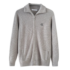 Calvin Klein Knit Fullzip Grey