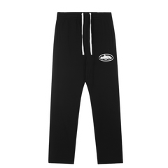 Corteiz White Laces Jogger Black