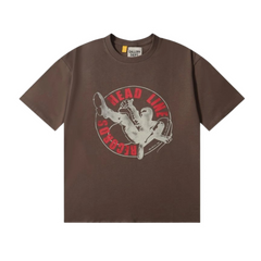 Gallery Dept. Headline Records T-Shirt Brown