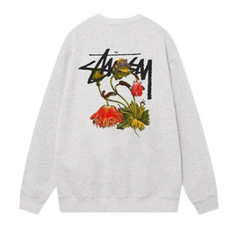 Stussy Rose Sweater Grey