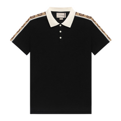 Gucci Polo Shirt Black & Beige