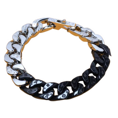 Louis Vuitton Bracelet Black & Silver