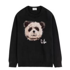 Charlie Luciano Panda Sweater Black