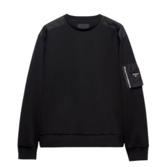 Prada Shoulder Pocket Sweater Black