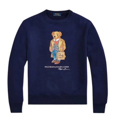 Ralph Lauren Suited Polo Bear Sweater Blue