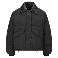 Miu Miu Cropped Jeans Jacket Black