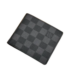 Louis Vuitton Squared Pattern Wallet Black