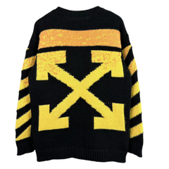 Offwhite Knit Sweater Black