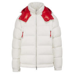 Moncler Porier Jacket White & Red
