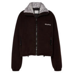 Miu Miu Fleece Bomberjacket Brown