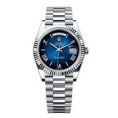 Rolex Day-Date Silver Wrist & Blue Dial 210g (High Quality)