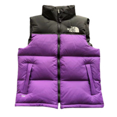 The North Face Down Vest Purple & Black