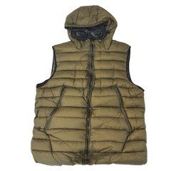 CP Company Glasses Hood Vest Green