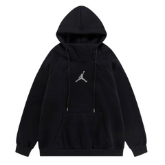 Jordan Grey Icon Hoodie Black