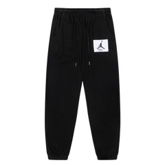 Jordan White Badge Cuffed Jogger Black
