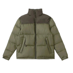 The North Face Khaki Green Puffer Jacket