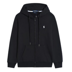 Ralph Lauren White Icon Zipper Black
