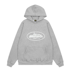 Corteiz Chestprint Hoodie Grey