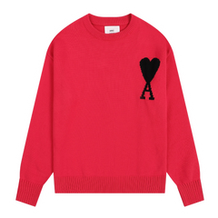 Ami Paris Knit Sweater Red