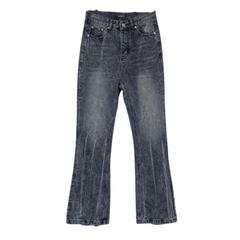 Balenciaga Flared Denim Jeans Washed Black