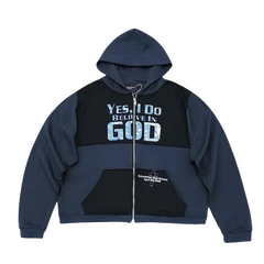 Enfant Riches Deprimes "Yes I Do Believe In God" Zipper Blue & Black