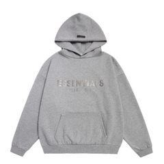 Fear Of God Essentials Hoodie Grey On Grey