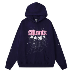 Sp5der Atlanta Hoodie Purple